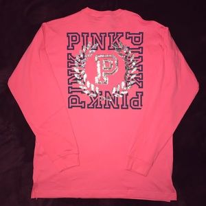 Pink long sleeved bling shirt